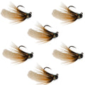 Tungsten Bead Cream Mop Fly Tactical Jig Euro Nymph  - 6 Flies Size 14