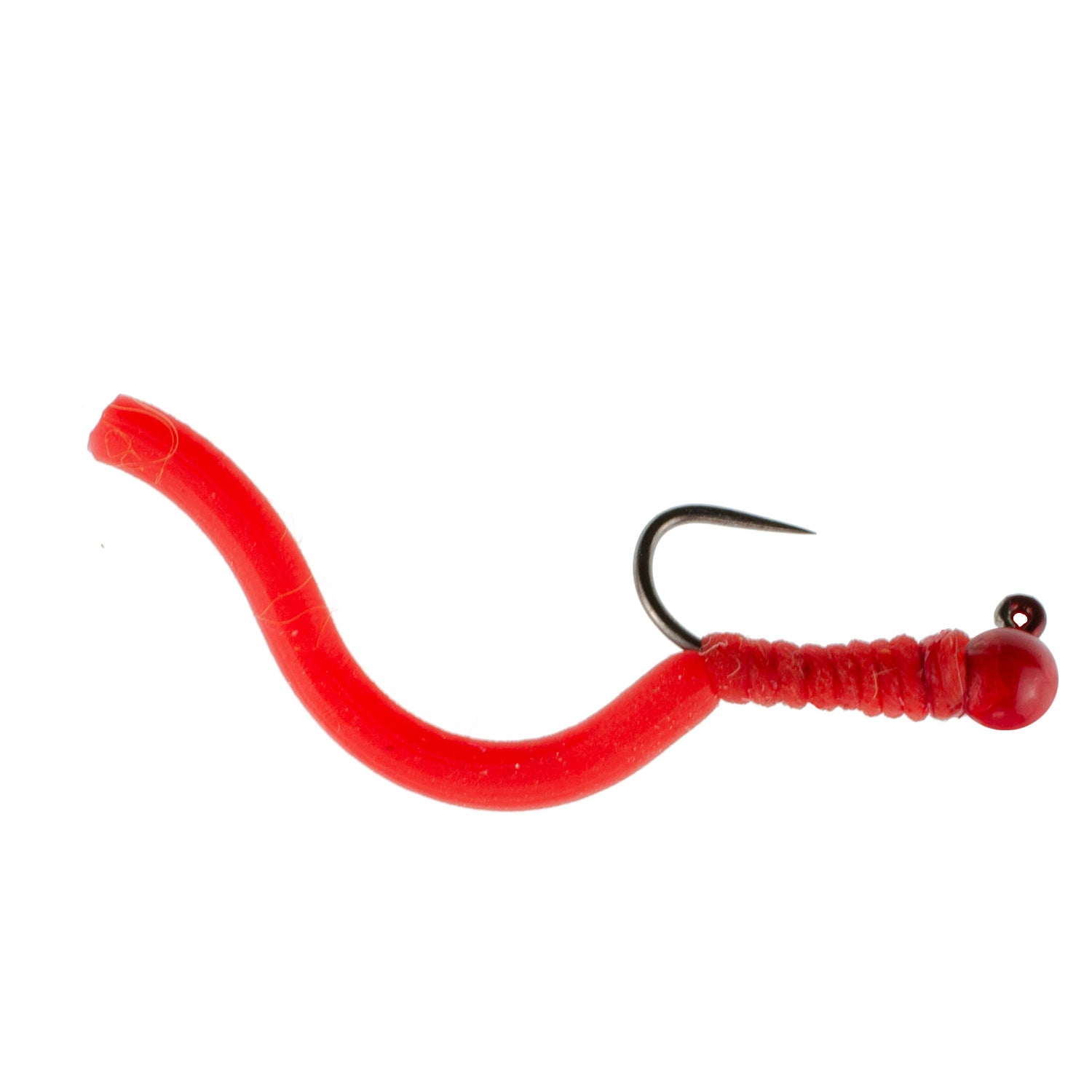 Wolframperle Squirminator Squirmy Wormy Tactical Jig Czech Euro Nymph Widerhakenlose Nymphing-Fliege – 1 Dutzend Fliegen Größe 12