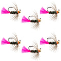 Tungsten Bead Jig Tactical Blow Torch Czech Nymph Euro Nymphing Fliege – 6 Fliegen Größe 14