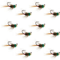 Wolframkopf-Tactical-CDC-Frenchie-Nymphe-Euro-Fliege – 12 Fliegen, Größe 12