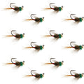 Tungsten Bead Tactical CDC Frenchie  Nymph Euro Fly - 12 Flies Size 16