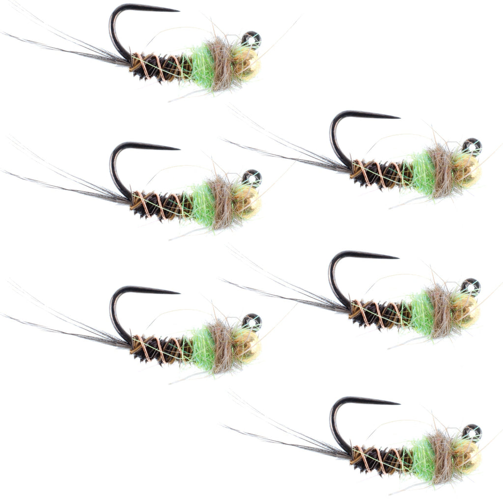 Tungsten Soft Hackle Pheasant Tail Tactical Euro Jig – 12 Fliegen Größe 12