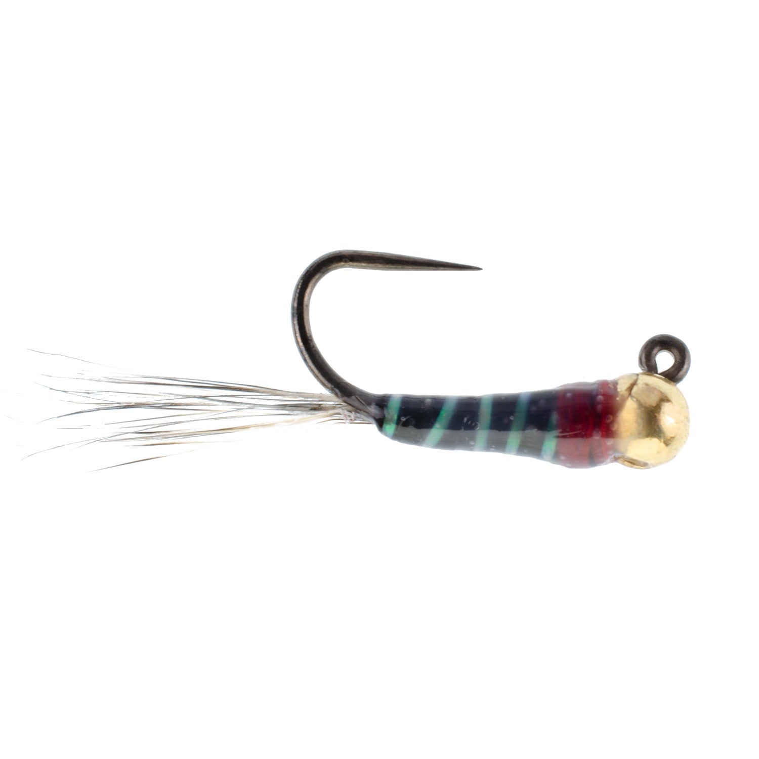 Tungsten Bead Black Perdigon Tactical Jig Euro Nymph - 6 Flies Size 18