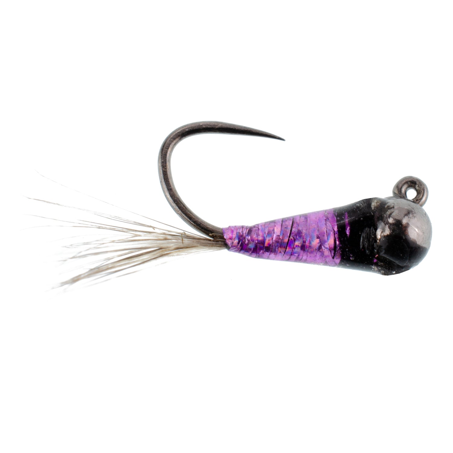 3 Pack Tungsten Purple Perdigon Tactical Jig Euro Nymph Fly - Size 18