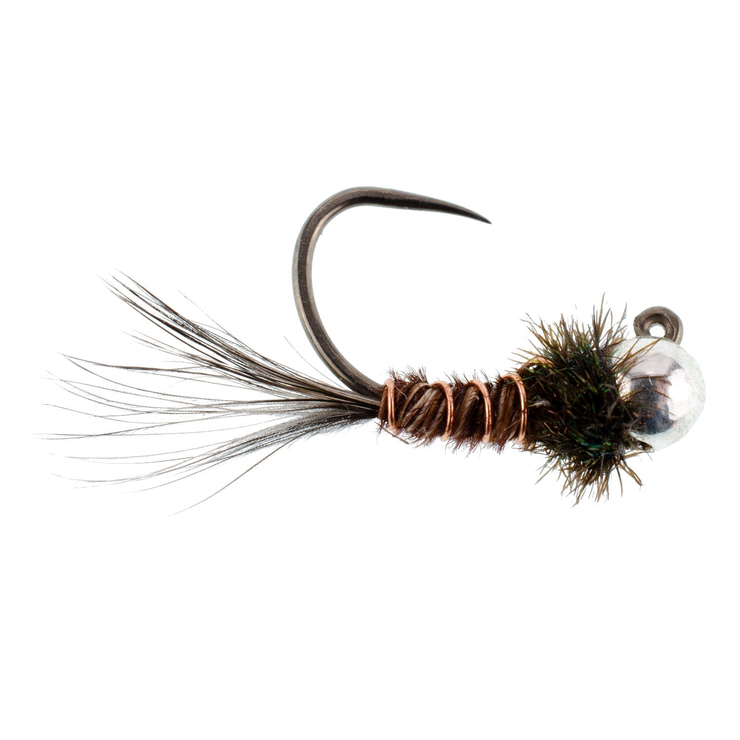 Tungsten Pheasant Tail Tactical Jig Euro Nymphing Fly - 6 Flies Size 16