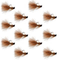 Wolframkopf Tactical Brown Mini Bugger Euro Nymph Fliege - 12 Fliegen Größe 8