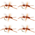 Turcks Power Flying Ant Cinnamon Terrestrial Trout Dry Fly - 6 Flies Hook Size 12