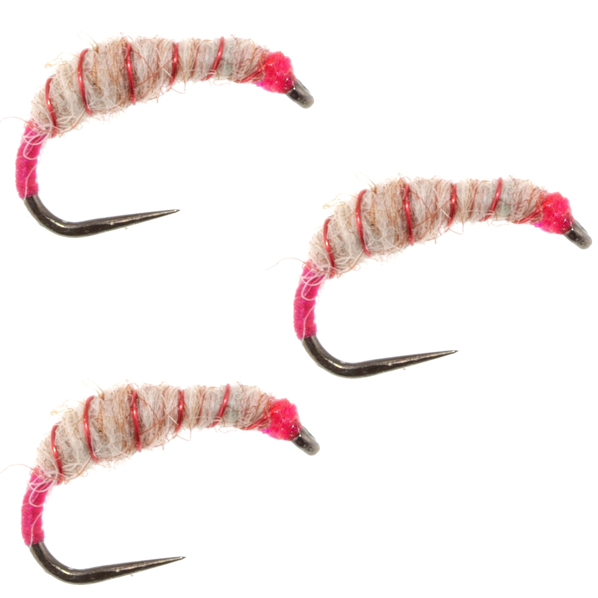 3er-Pack Utah Killer Bug - Tenkara-Fliegen - Größe 12