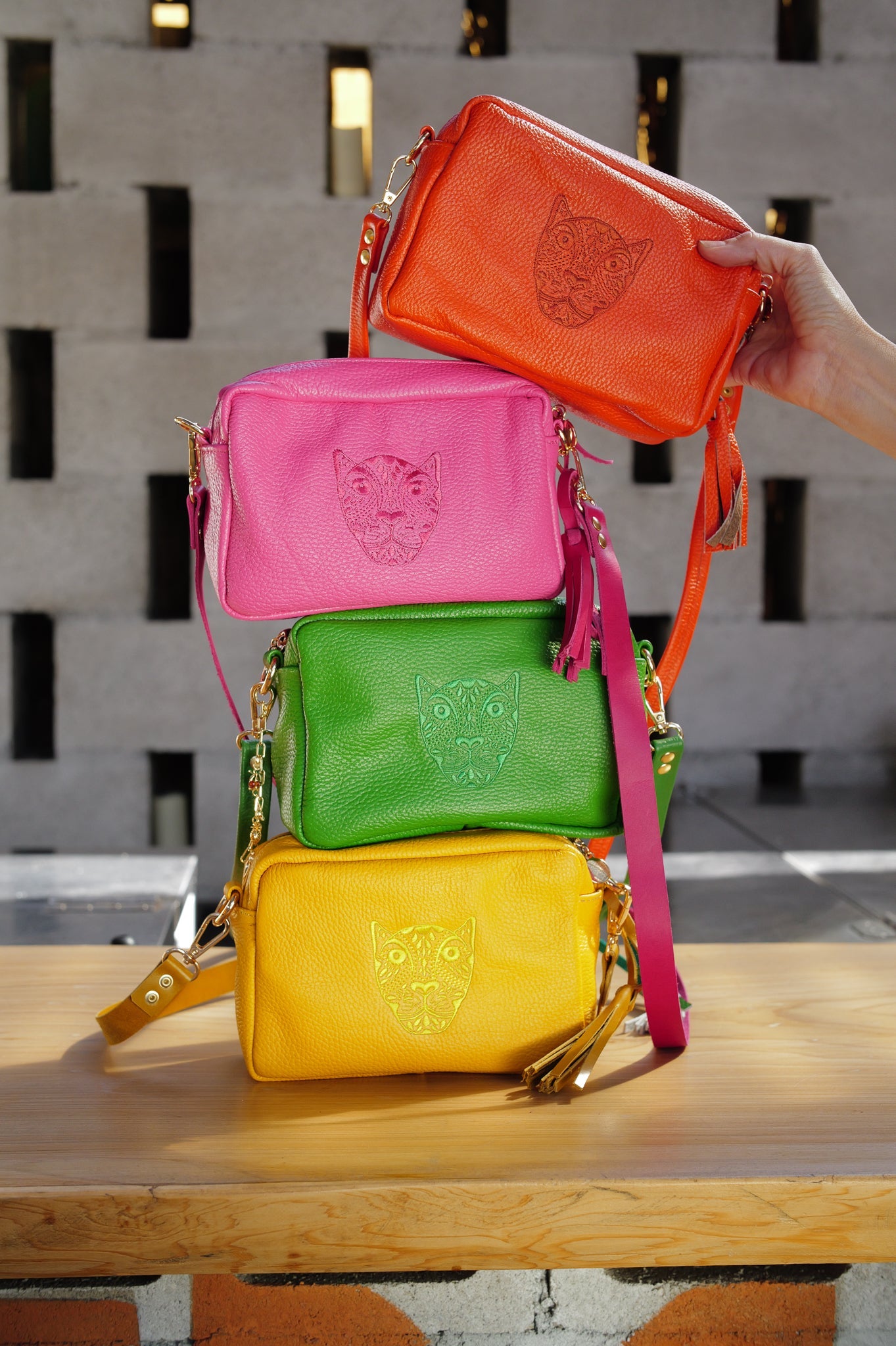 Jaguar Lucia Crossbody Tangerine
