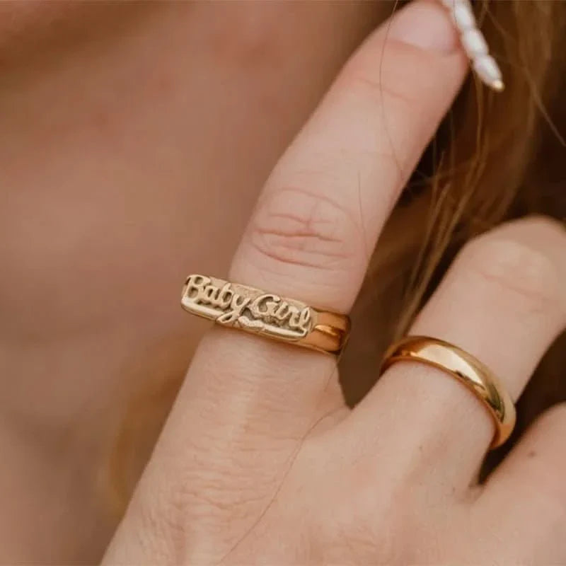 BabyGirl Signet Ring