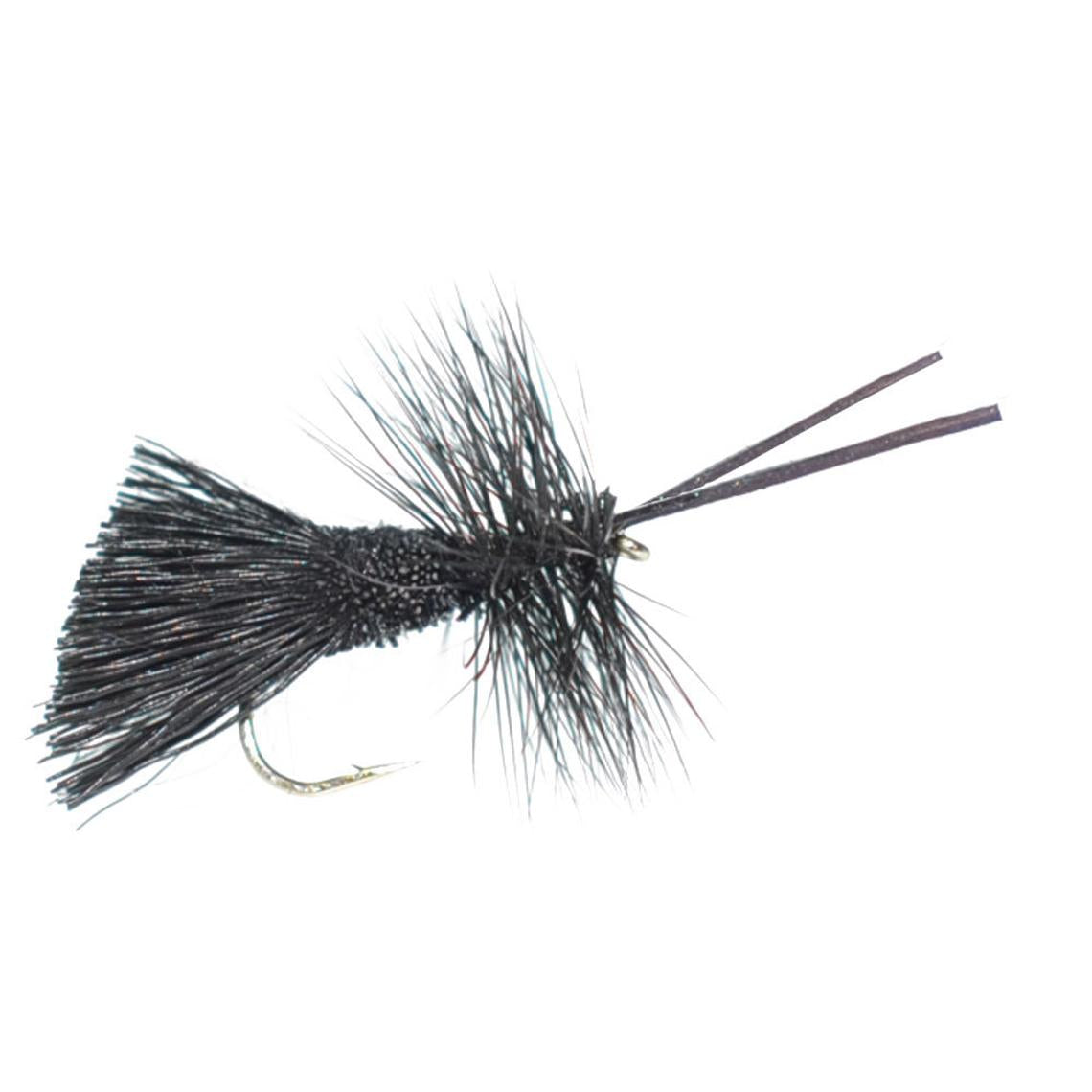 3er-Pack Goddard Caddis Trockenfliege, schwarz – Hakengröße 14
