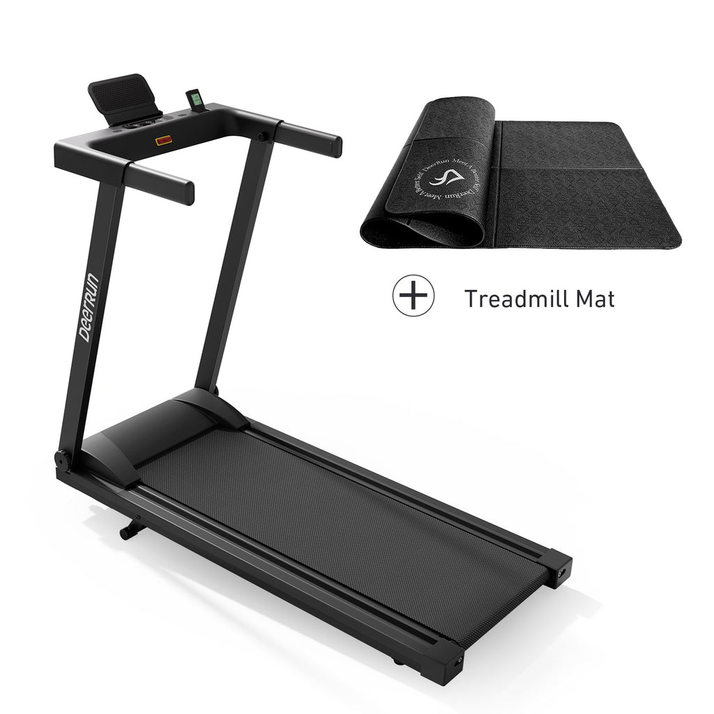 DeerRun Völlig Neues 2026 A1 Pro Move+ Intelligentes klappbares Laufband mit 6 % Steigung & NFC | 159 kg, 16 km/h, Schwarz