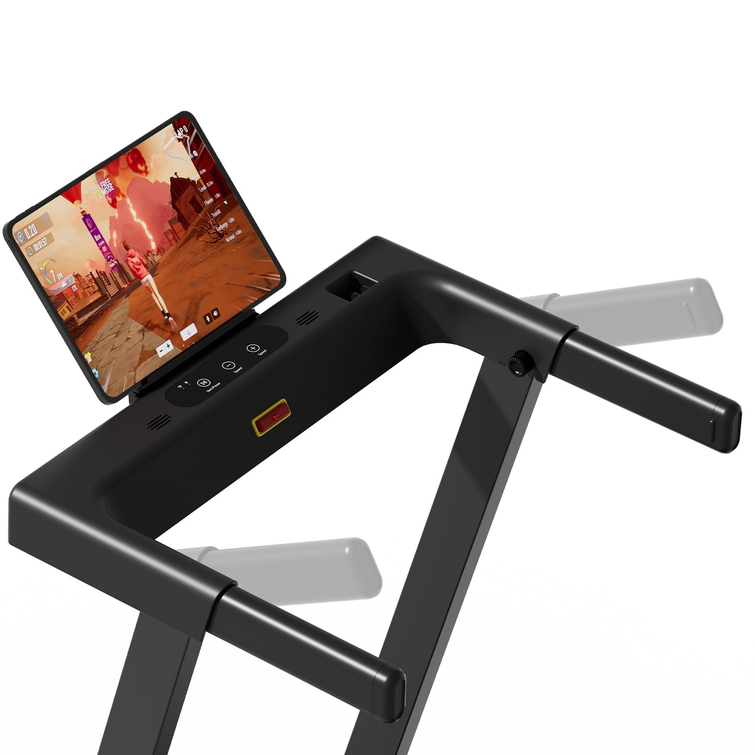 DeerRun Völlig Neues 2026 A1 Pro Move+ Intelligentes klappbares Laufband mit 6 % Steigung & NFC | 159 kg, 16 km/h, Schwarz