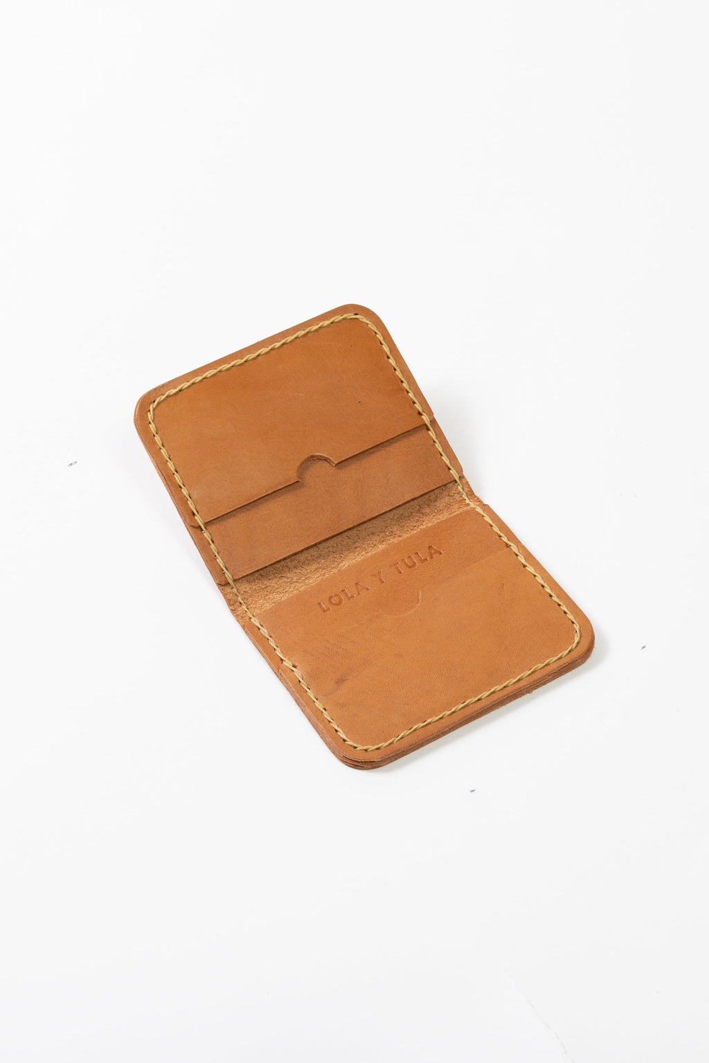 Leder-Kartenetui Camel