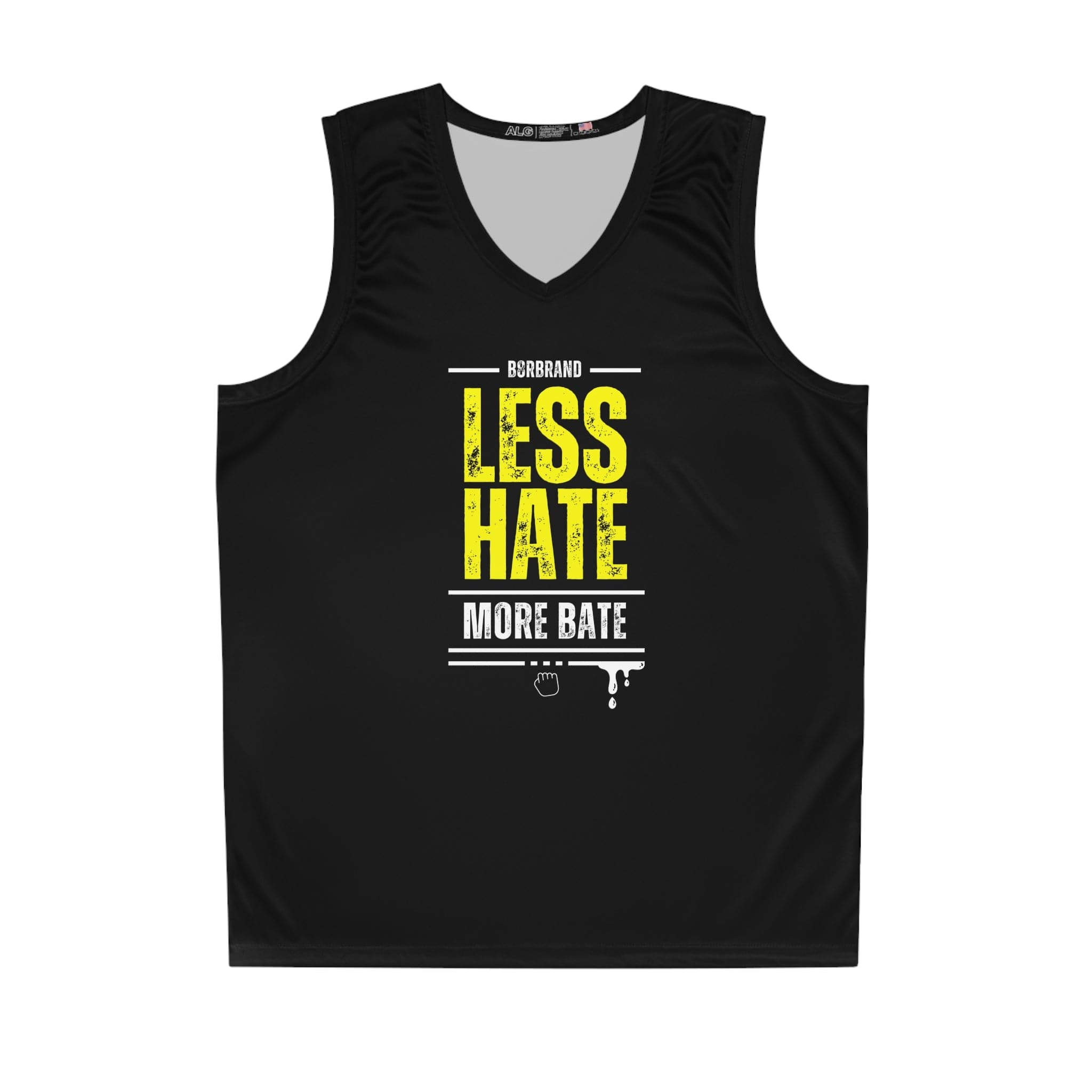 Less Hate, More Bate Basketball Jersey