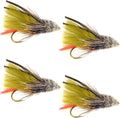 Olive Marabou Muddler Minnow Streamer Fly - 4 Flies Size 8