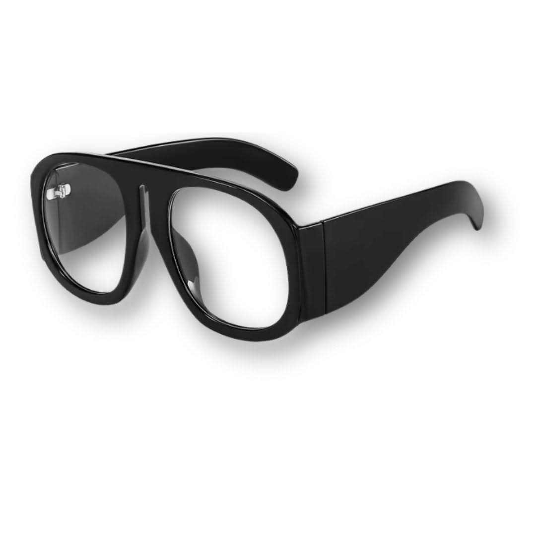 Oversized Retro Shield Sunglasses