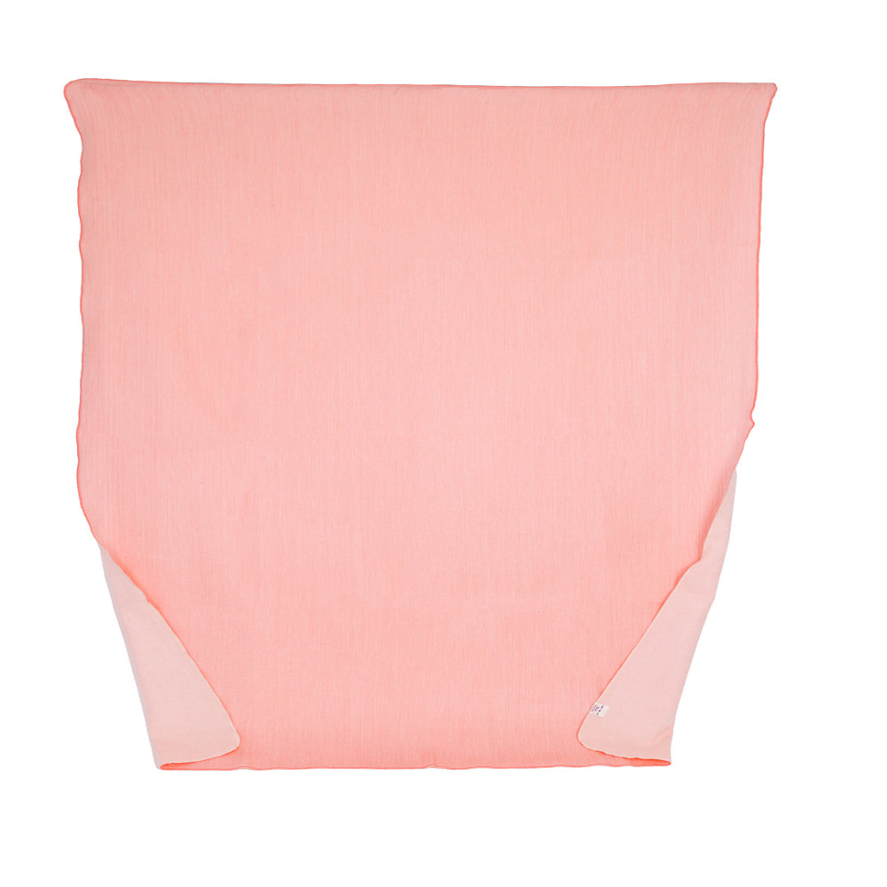 Reversible Alpaka-Überwurfdecke, handgewebt aus Ecuador – Rosa & Weiß – Kani Collection