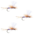 3er-Pack Parachute Super Flash Purple Haze Trockenfliege – Größe 16