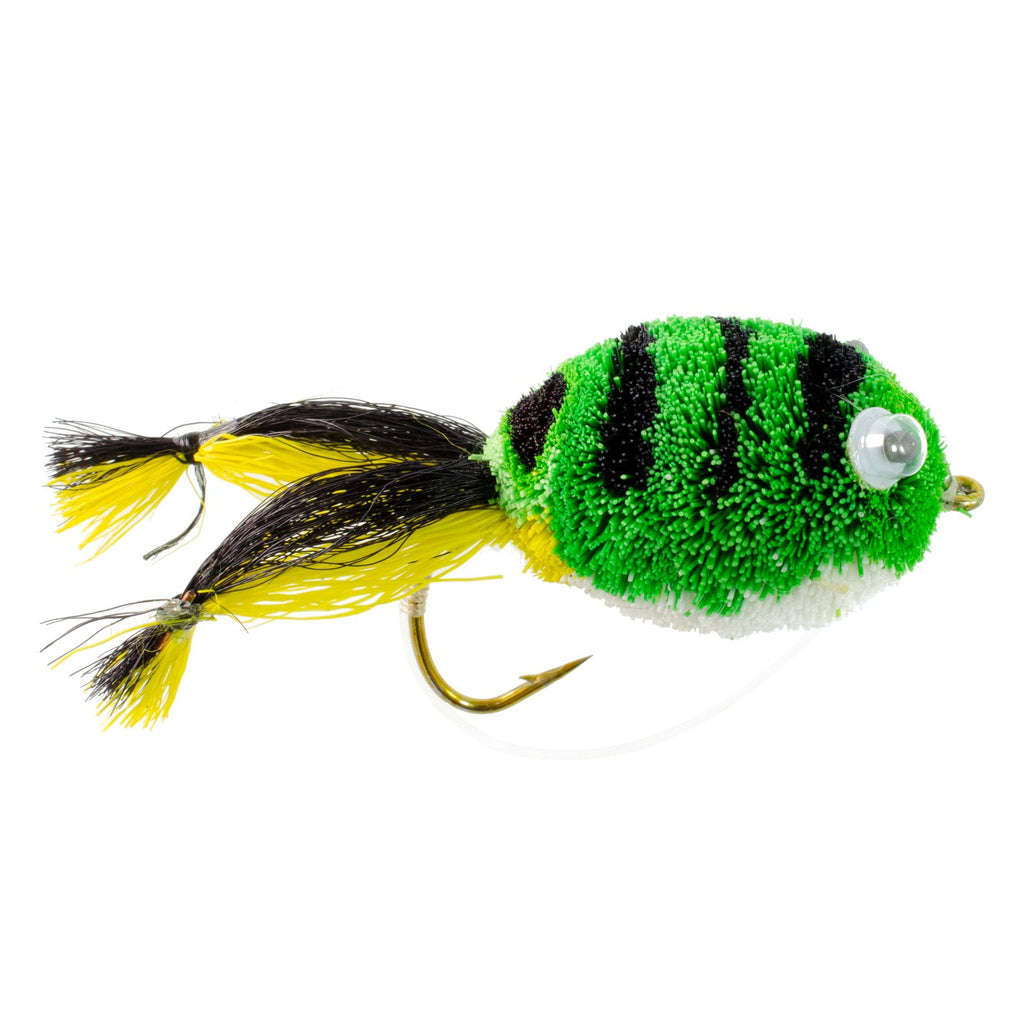 Bass Bug Kollektion – 24 Spun Hair Bass Fliegen – Hakengrößen 2, 4, 6, 8